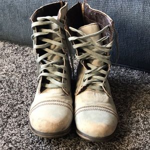 Steve Madden Light Blue combat boots size 7/7.5